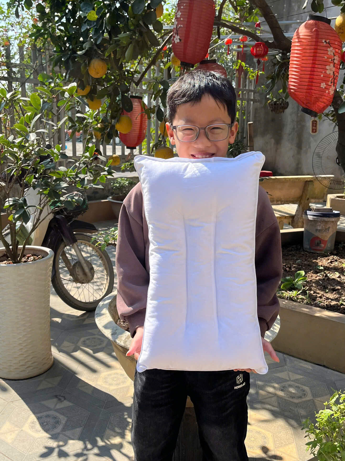 ruột gối bông gạo thiên nhiên, lành tính cho bé (3)