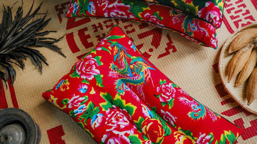 ruột gối bông gạo phượng hoàng cổ